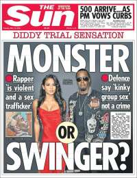 Portada de The Sun (Reino Unido)