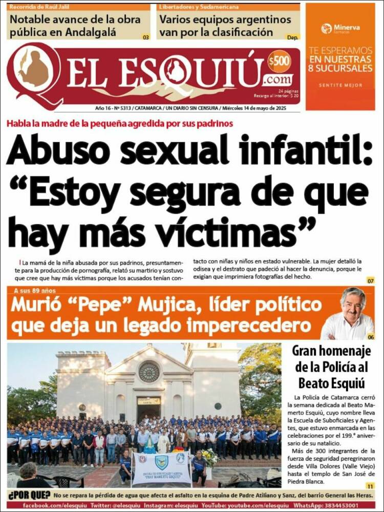 Portada de El Esquiu (Argentina)