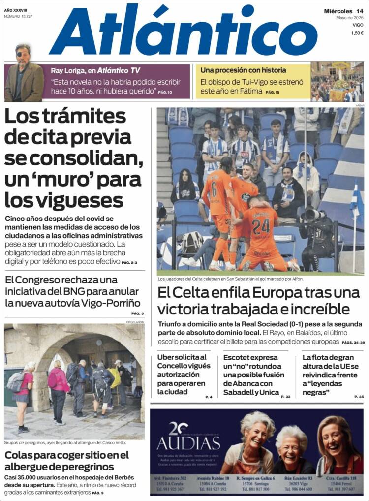 Portada de Atlántico Diario (Spain)