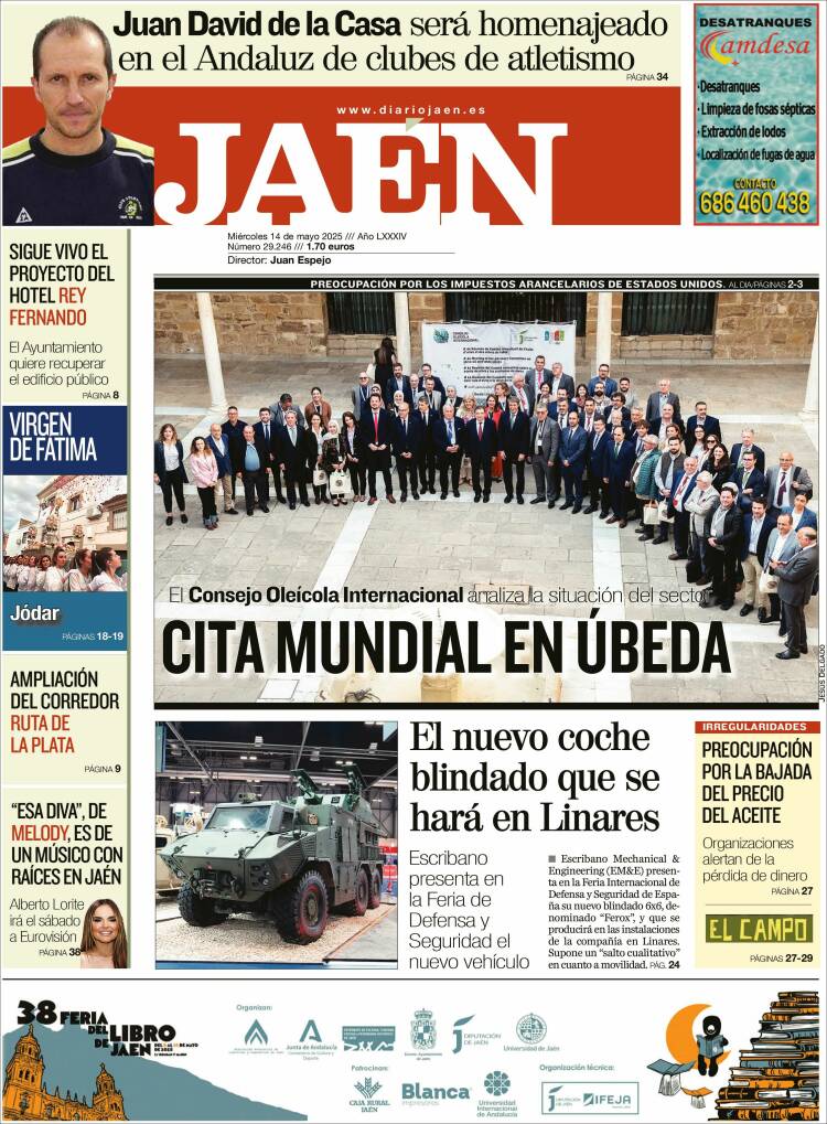 Portada de Diario Jaén (España)