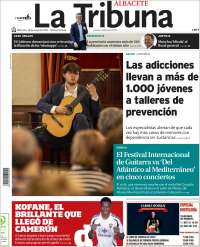 Portada de La Tribuna de Albacete (Spain)