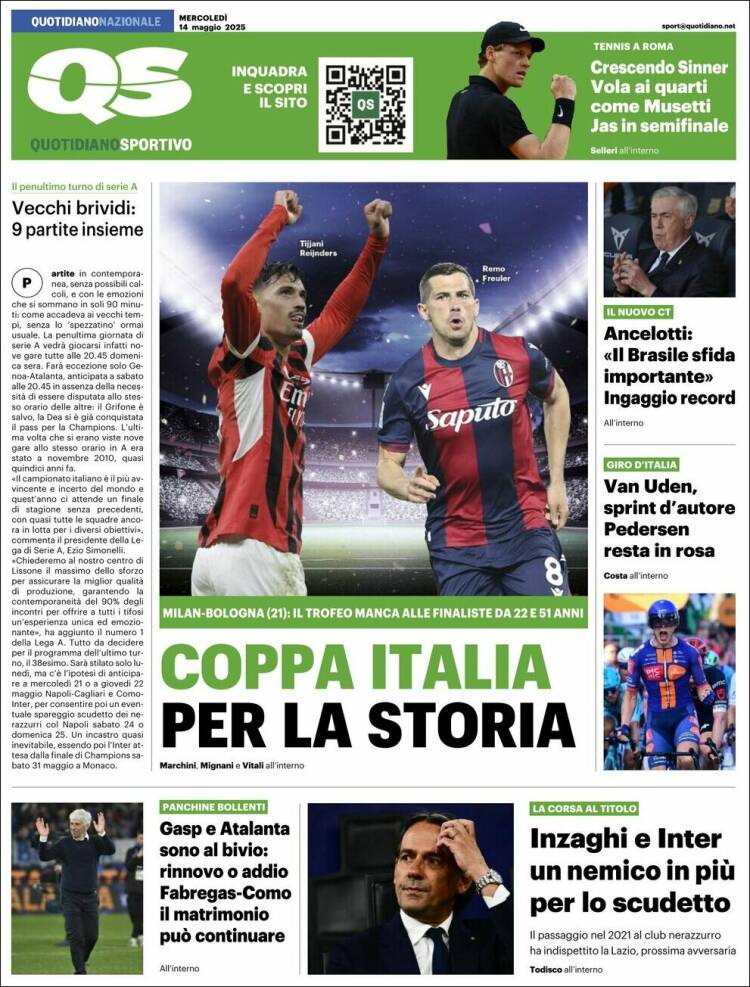 Portada de Quotidiano Sportivo (Italia)