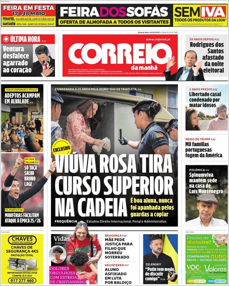 Portada de Correio da Manhã (Portugal)