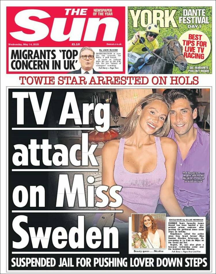 Portada de The Sun (Reino Unido)