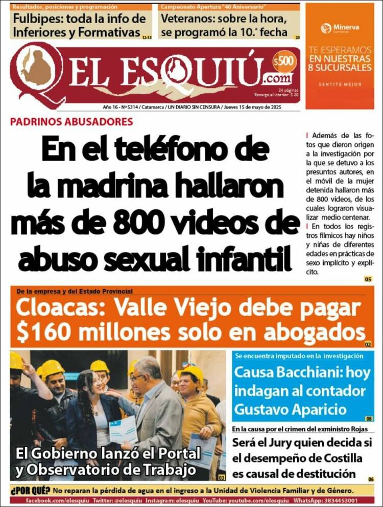 Portada de El Esquiu (Argentine)