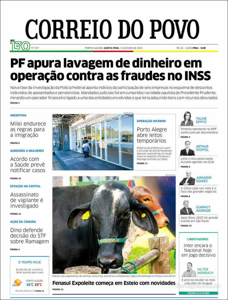 Portada de Correio Do Povo (Brasil)