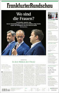 Portada de Frankfurter Rundschau (Allemagne)