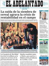 Portada de El Adelantado de Segovia (Spain)
