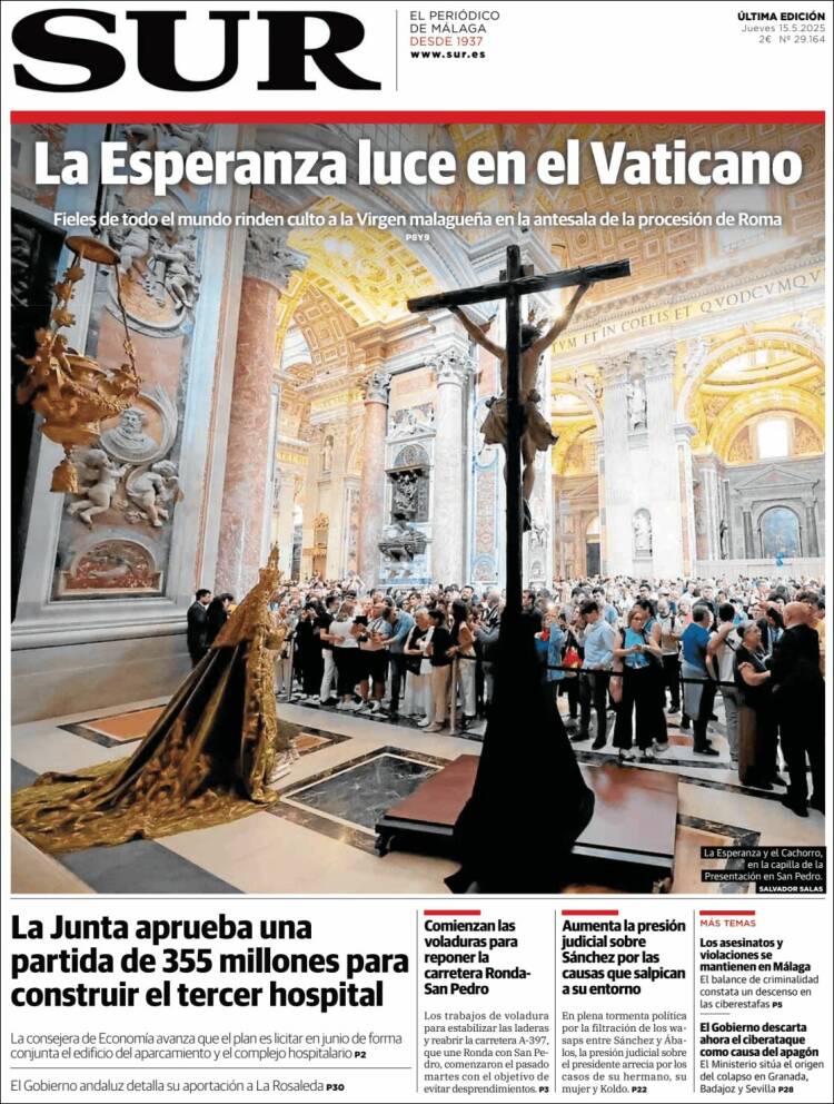 Portada de Diario el Sur (España)
