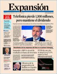 Portada de Expansión (España)