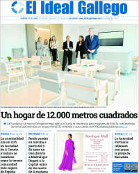 Portada de El Ideal Gallego (Espagne)