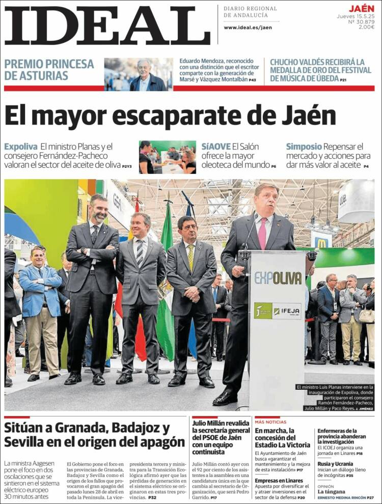 Portada de El Ideal de Jaén (España)