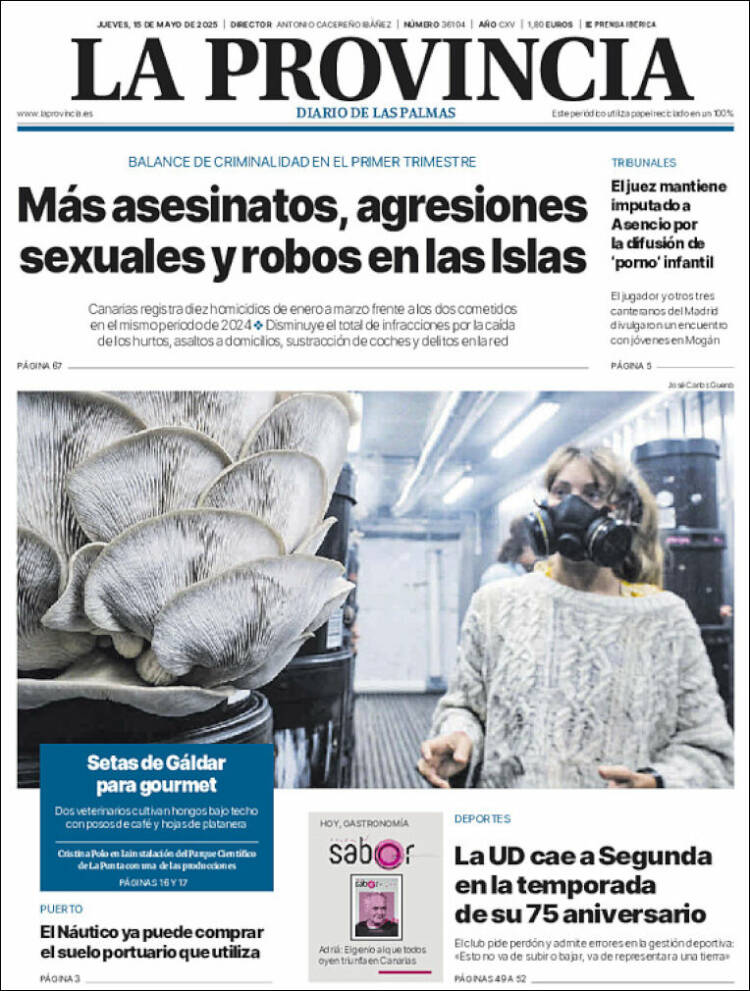 Portada de La Provincia (España)