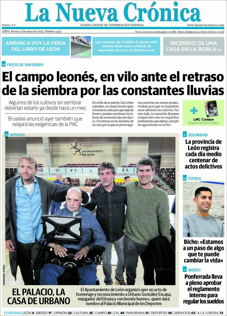 Portada de La Nueva Crónica (España)