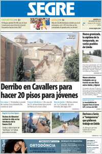 Portada de Segre  (España)