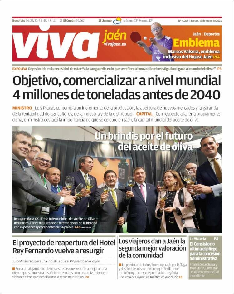 Portada de Viva Jaén (España)
