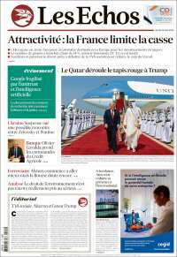 Portada de Les Echos (France)