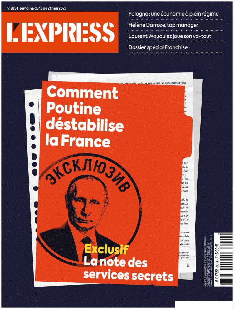 Portada de L'Express (France)