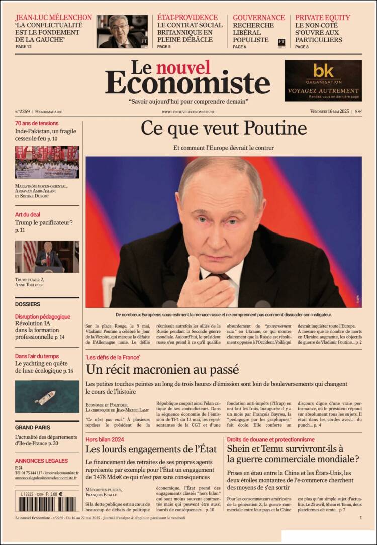 Portada de Le nouvel Economiste (France)