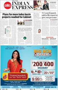Portada de New Indian Express (Inde)