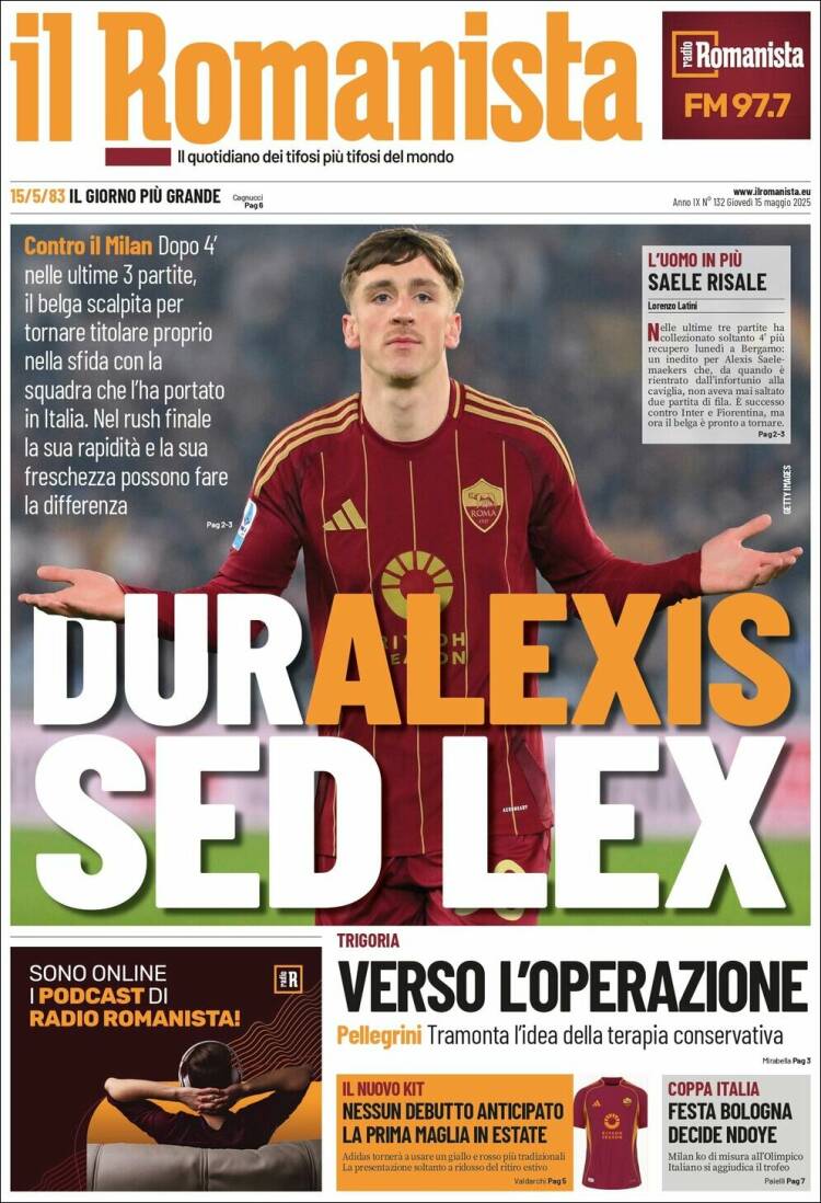 Portada de Romanista (Italia)