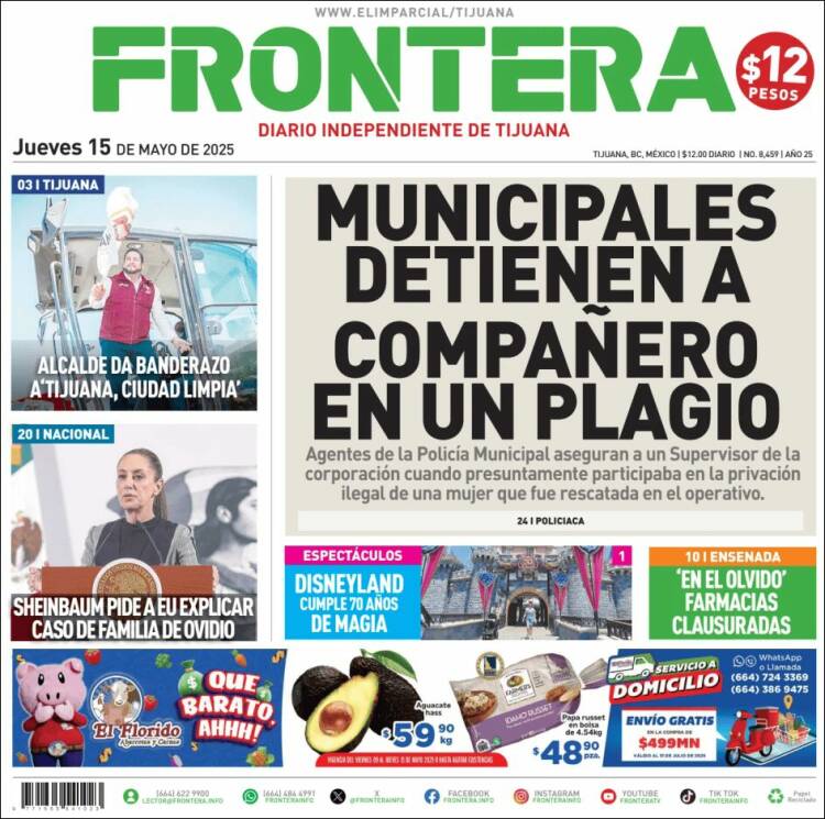 Portada de Frontera (México)