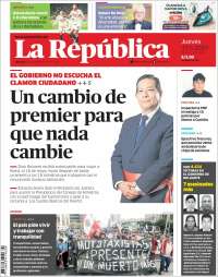 Portada de La Republica (Perú)