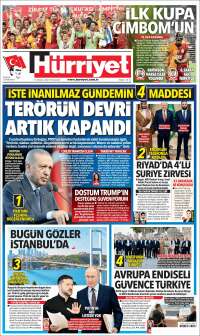 Portada de Hürriyet (Turkey)