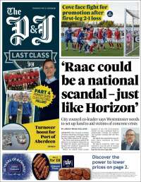Portada de The Press and Journal (United Kingdom)