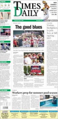 Portada de Times Daily (États-Unis)