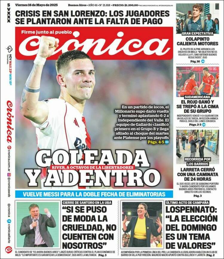 Portada de La Voz del Chaco (Argentina)