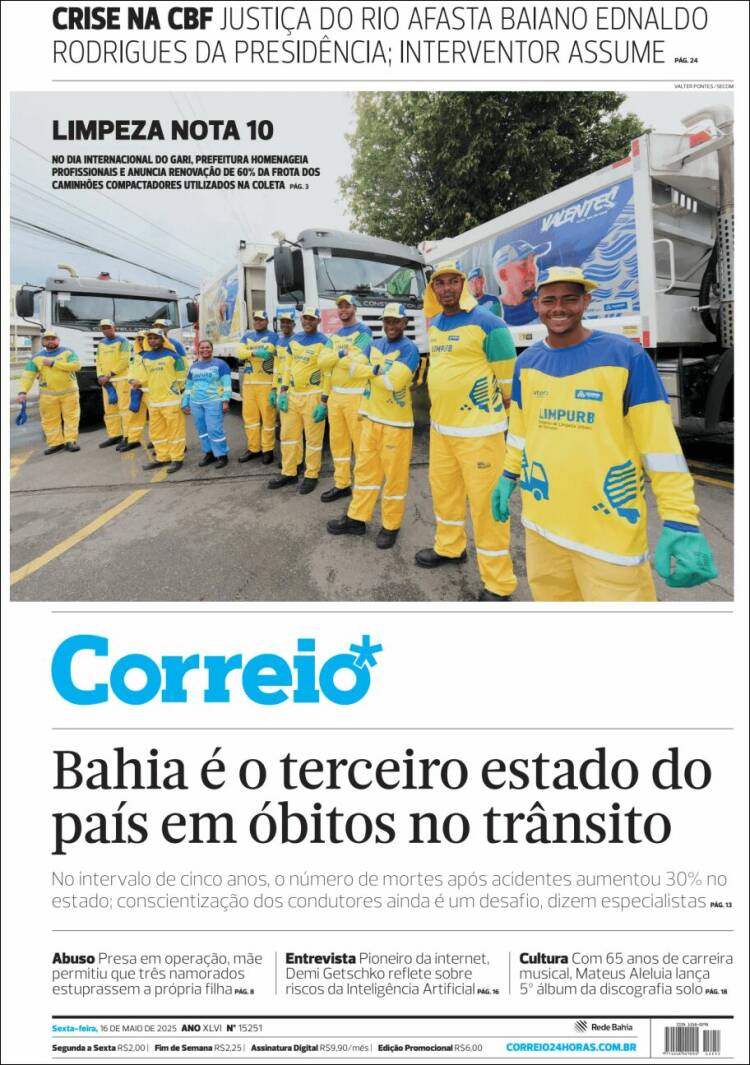 Portada de Correio* (Brésil)