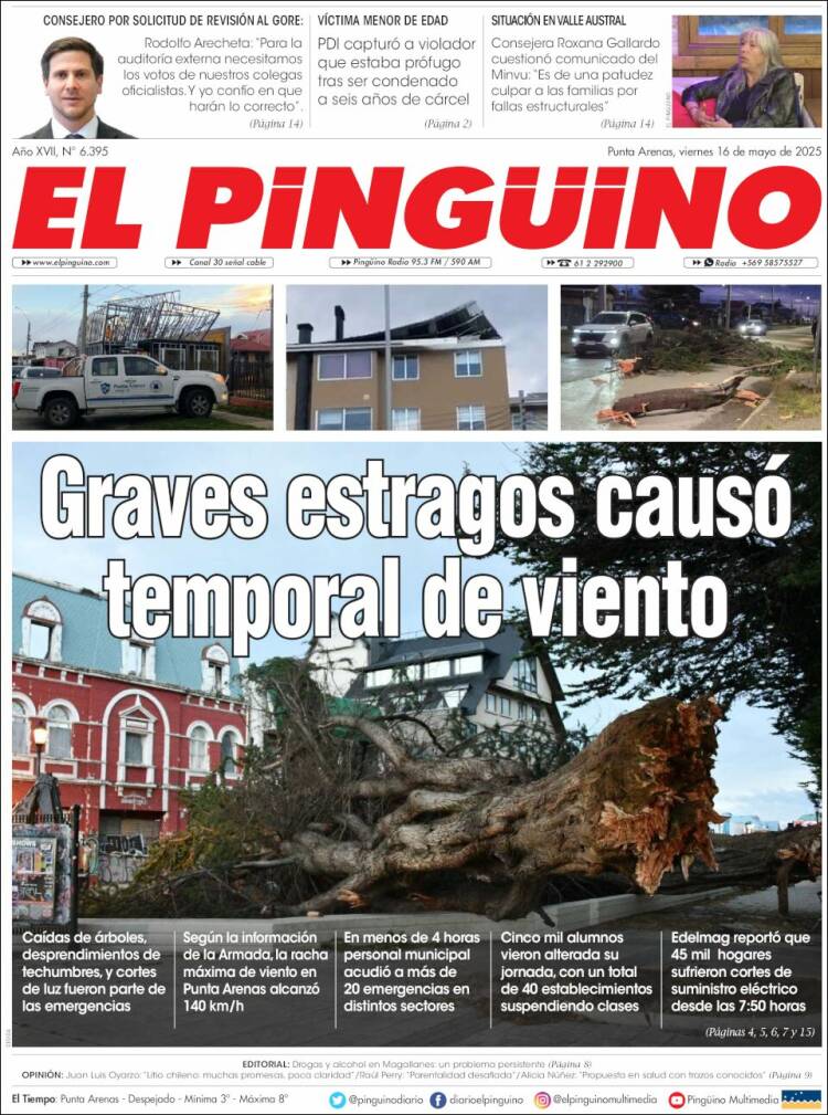 Portada de El Pingüino (Chili)
