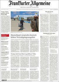 Portada de Frankfurter Allgemeine (Alemania)