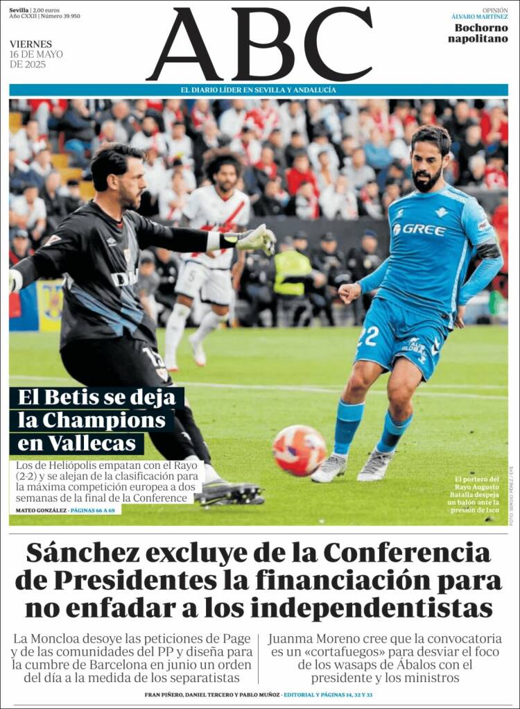 Portada de ABC - Sevilla (España)