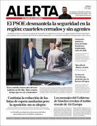Portada de Alerta - El Diario de Cantabria (Espagne)