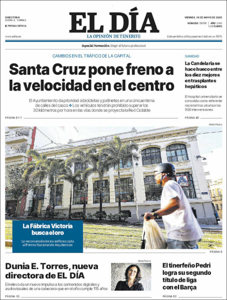 Portada de El Día (España)