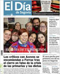 Portada de El Día de Segovia (España)