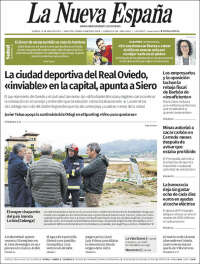 Portada de La Nueva España (España)