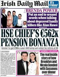 Portada de Irish Daily Mail (Irlanda)