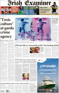 Portada de Irish Examiner (Irlanda)