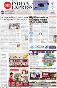 Portada de New Indian Express (India)