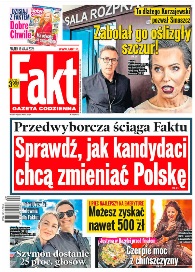 Portada de Fakt (Polonia)