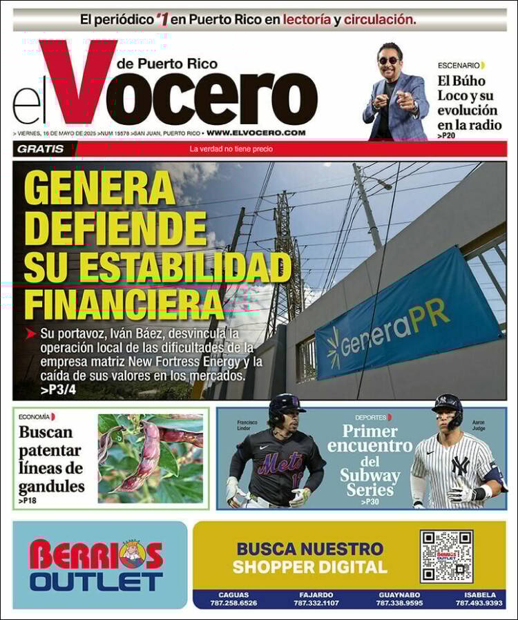 Portada de Vocero (Puerto Rico)
