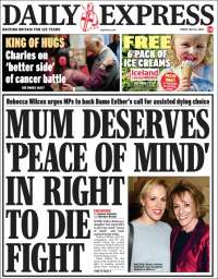 Portada de Daily Express (Reino Unido)