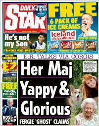 Portada de Daily Star (Reino Unido)