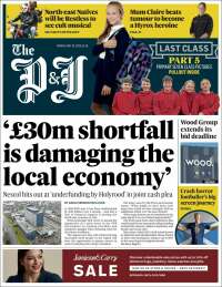 Portada de The Press and Journal (Reino Unido)