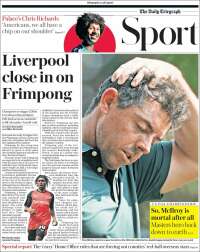 Portada de Telegraph Sport (Reino Unido)