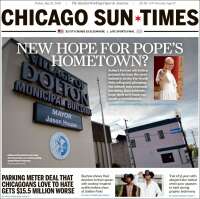 Portada de Chicago Sun-Times (USA)