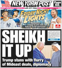 Portada de New York Post (USA)